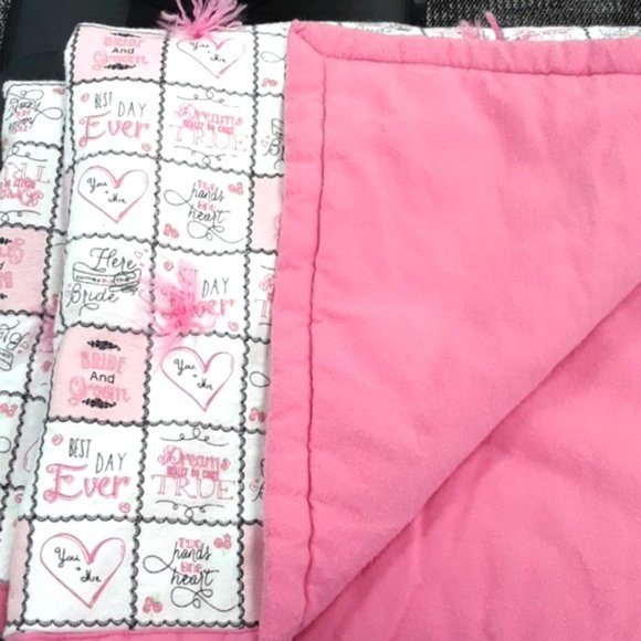 Home Made Other - LARGE Hand Made Blanket, Bridal Quilt 64 x 42